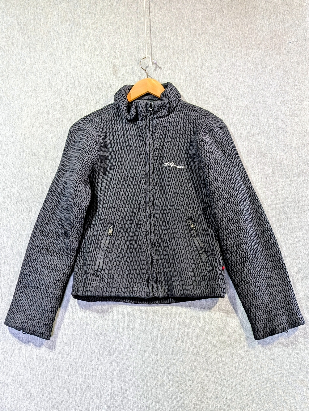 Alprausch Swiss Nylon Jacket Women's Medium Black Soft Full Zip